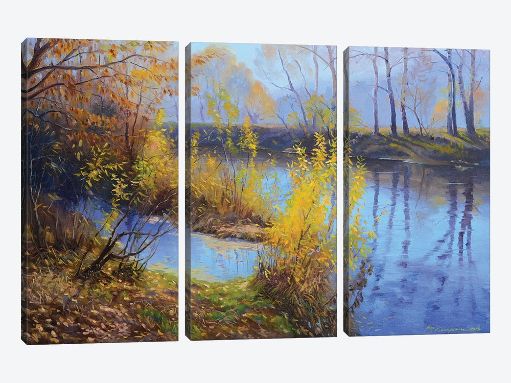 Bright Autumn by Ruslan Kiprych 3-piece Canvas Art Print