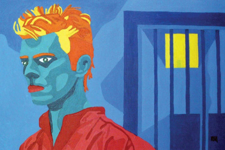 Man In A Red Shirt by Randall Steinke wall art