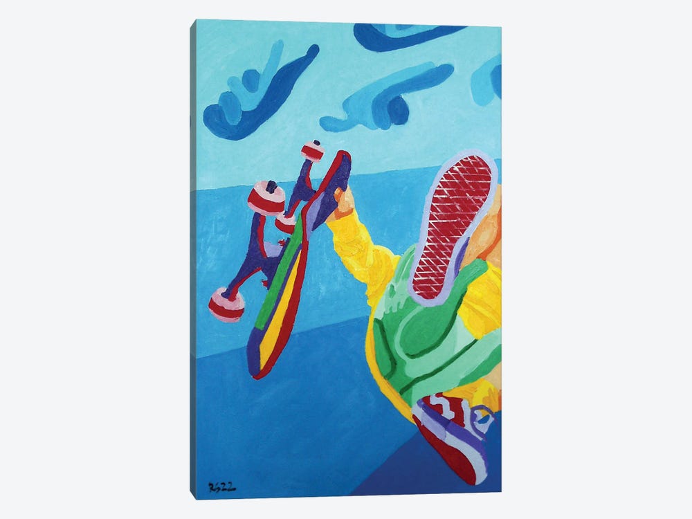 Skateboarder by Randall Steinke 1-piece Canvas Print