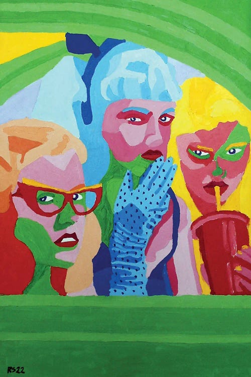 3 Girls In VW by Randall Steinke wall art