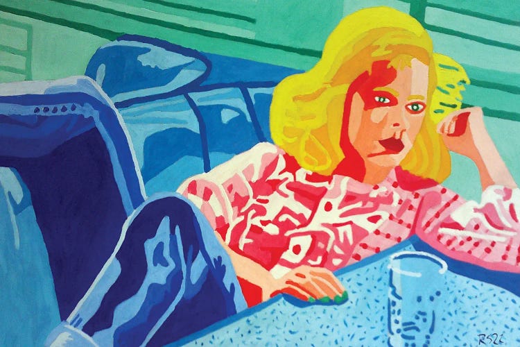 Woman In Diner by Randall Steinke wall art