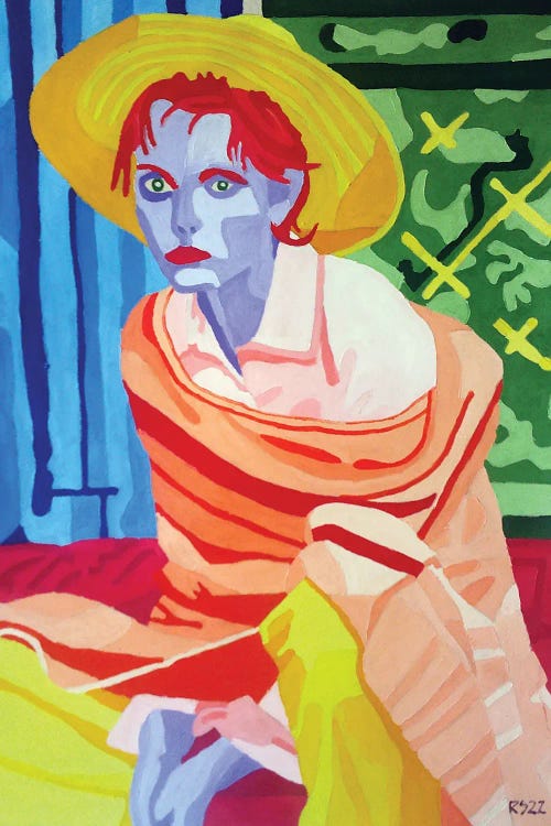 Sitting Woman by Randall Steinke wall art