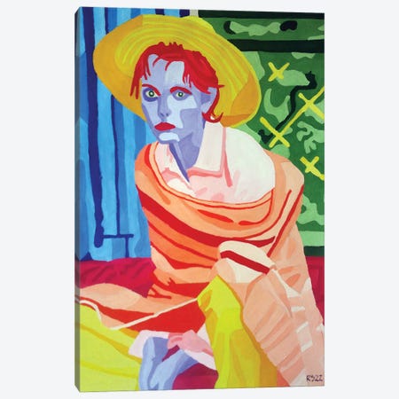 Sitting Woman Canvas Print #RKS28} by Randall Steinke Art Print