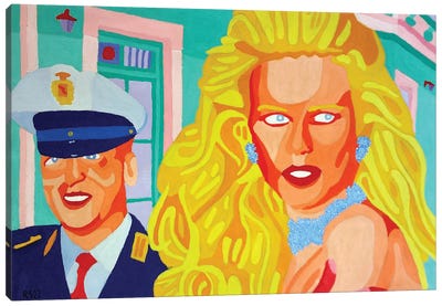 Blond Woman Canvas Art Print - Randall Steinke