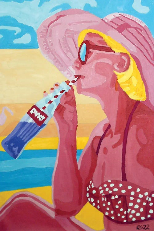 Woman With Bottle