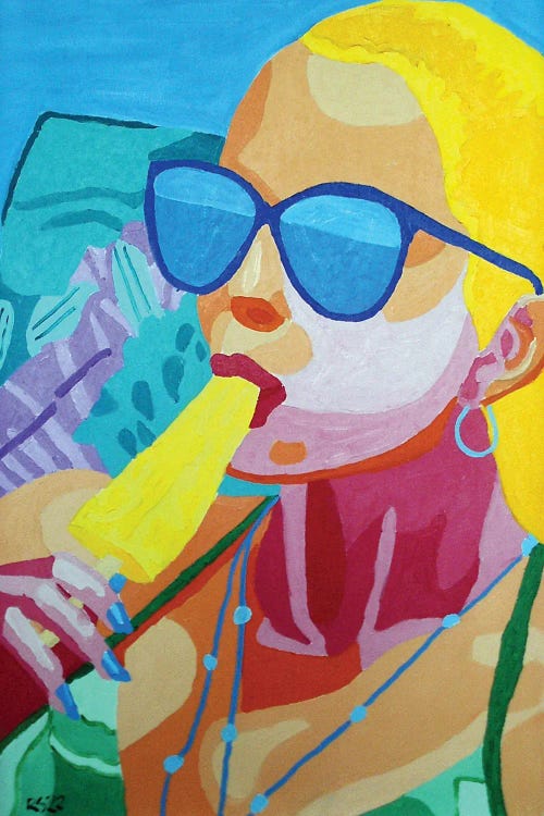 Woman With Popsicle