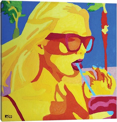 Cali Girl Canvas Art Print - Randall Steinke