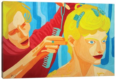 Haircut Canvas Art Print - Randall Steinke