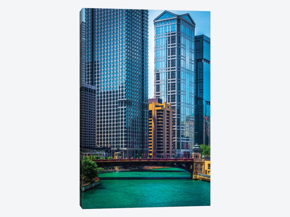 Chicago River From Michigan Ave. by Raymond Kunst 1-piece Art Print