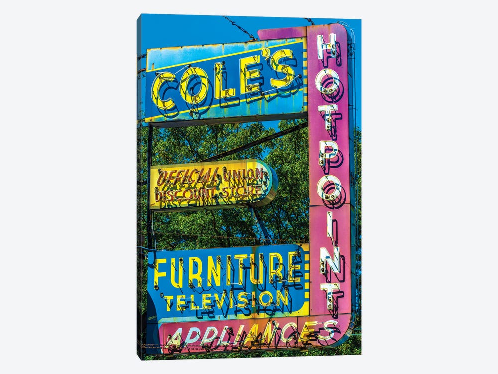 Coles Furniture Co., Lincoln Ave. by Raymond Kunst 1-piece Canvas Artwork