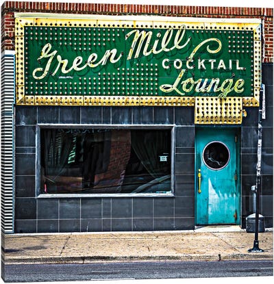 Green Mill Cocktail Lounge Canvas Art Print - Restaurant & Diner Art