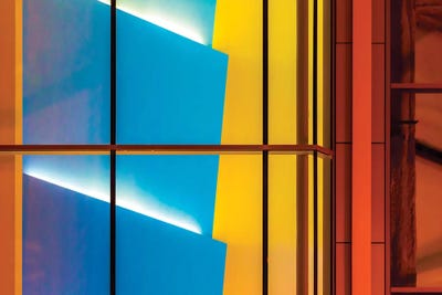 Marquee At Block 37 by Raymond Kunst framed canvas print