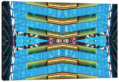 Thompson Center Vertical Canvas Art Print - Abstract Photography