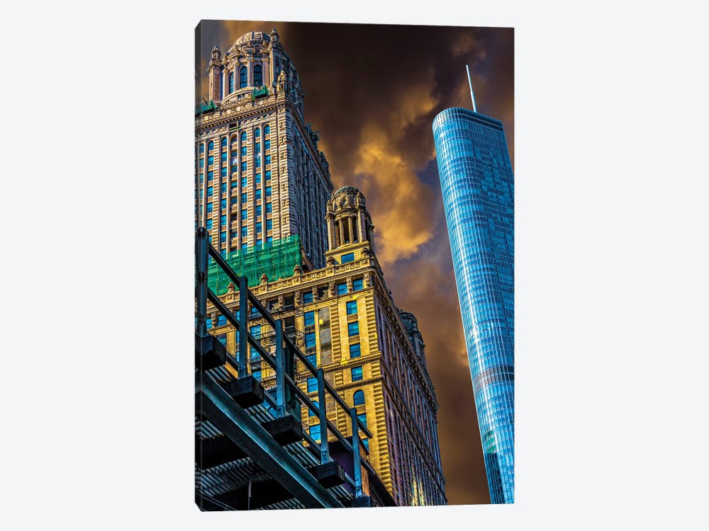 Trump Tower & Jewelers' Building by Raymond Kunst 1-piece Canvas Print