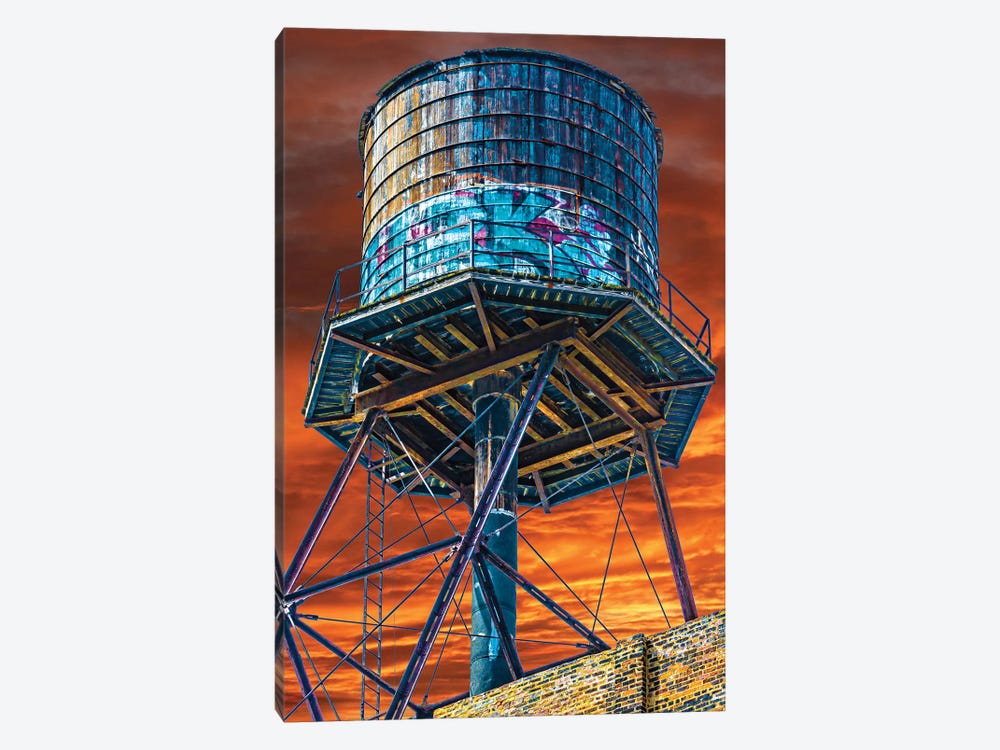 Water Tower by Raymond Kunst 1-piece Canvas Artwork
