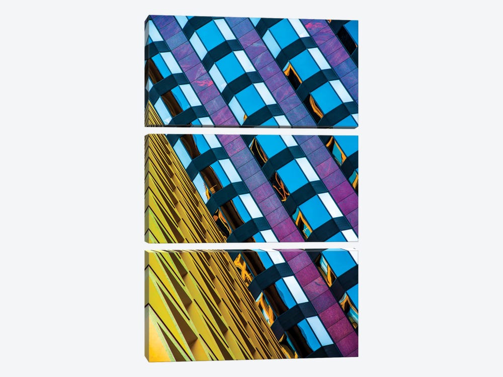 All Lined Up by Raymond Kunst 3-piece Canvas Print