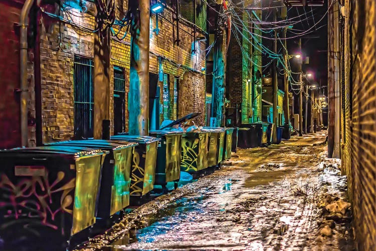 Alley In Uptown by Raymond Kunst wall art