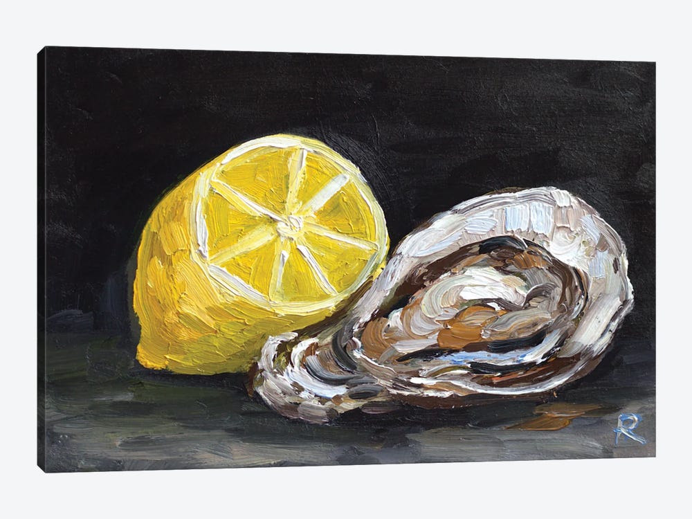 Oyster With Lemon by Romana Khomyn 1-piece Art Print