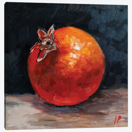 Pomegranate Canvas Print #RKY105} by Romana Khomyn Art Print