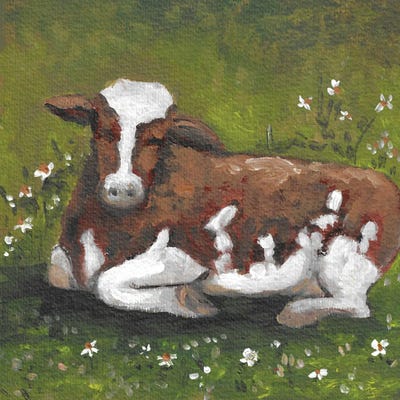 Cow by Romana Khomyn framed wall art