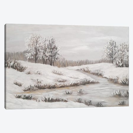 Winter Landscape Canvas Print #RKY109} by Romana Khomyn Canvas Art