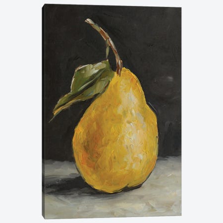 Yellow Pear Canvas Print #RKY114} by Romana Khomyn Canvas Wall Art