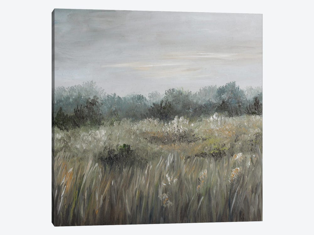 Neutral Meadow Landscape by Romana Khomyn 1-piece Canvas Art Print