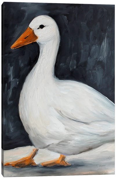 Duck Painting Canvas Art Print - Romana Khomyn