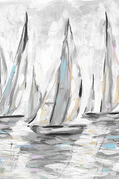 Cottagecore Goes Coastal: Sailboat Painting by Romana Khomyn