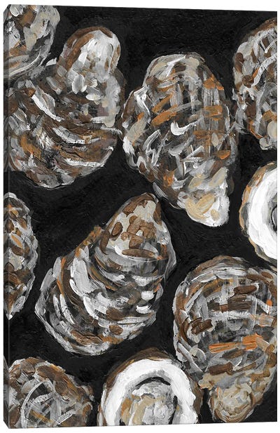 Oysters Canvas Art Print - Seafood Art