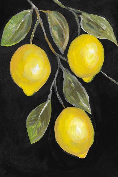 Romana Khomyn: Lemon Tree Painting by Romana Khomyn