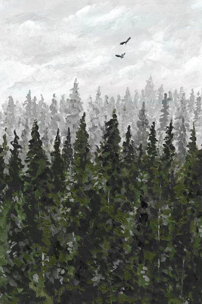 Smoky Forest by Romana Khomyn framed wall art