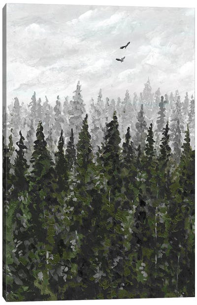 Smoky Forest Canvas Art Print - Romana Khomyn