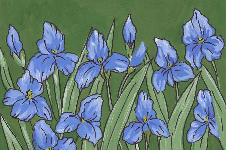 Irises Painting