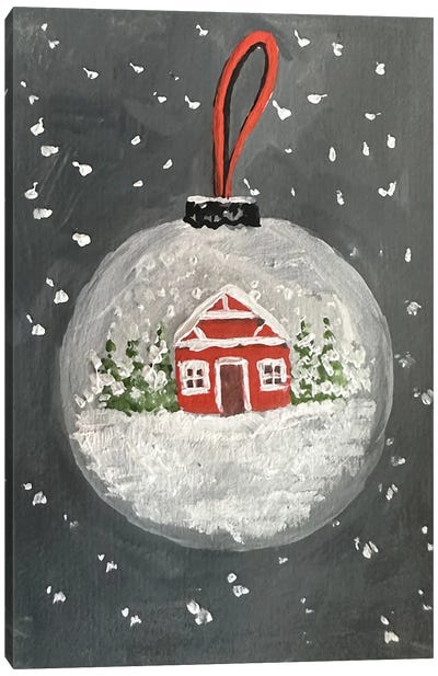 Christmas Ball Canvas Art Print - Romana Khomyn