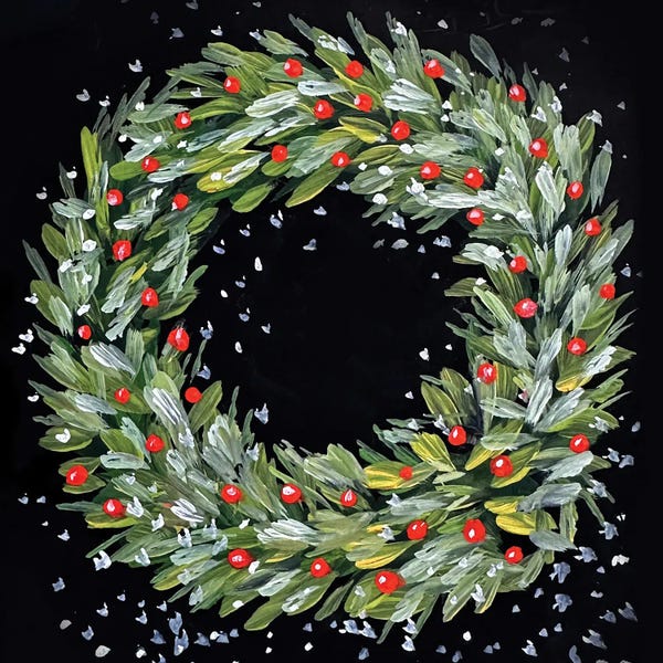 Romana Khomyn: Christmas Wreath by Romana Khomyn