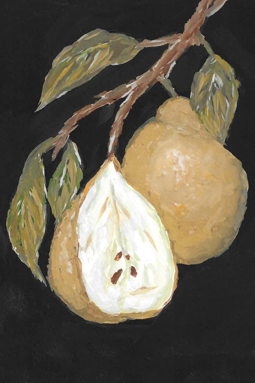 Pear Moody Painting by Romana Khomyn wall art