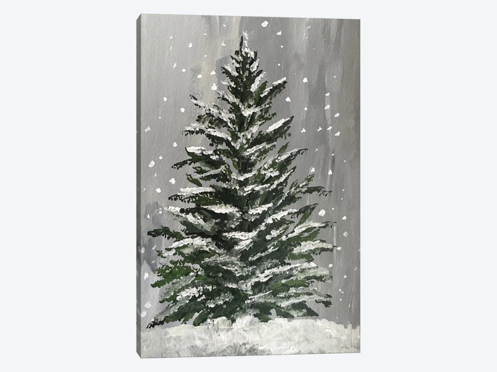 Winter Christmas Tree by Romana Khomyn 1-piece Canvas Print