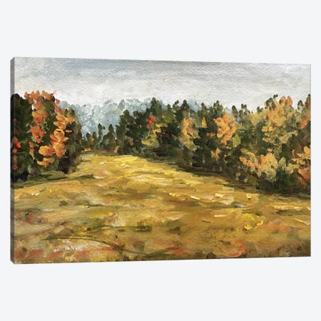 Autumn Forest Landscape Canvas Print #RKY167} by Romana Khomyn Art Print