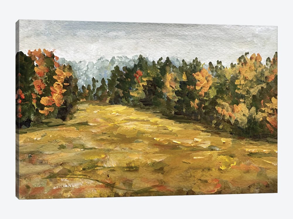 Autumn Forest Landscape by Romana Khomyn 1-piece Canvas Artwork