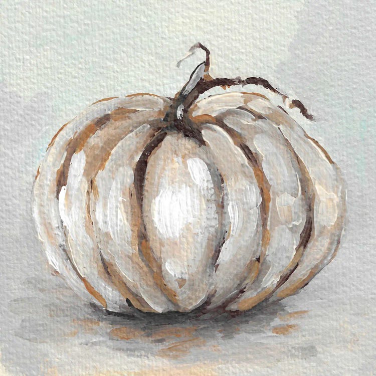 Thanksgiving White Pumpkin by Romana Khomyn wall art