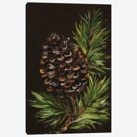 Pine Cone Canvas Print #RKY185} by Romana Khomyn Art Print