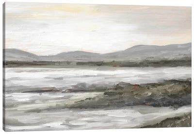 Minimalist Lake Canvas Art Print - Romana Khomyn
