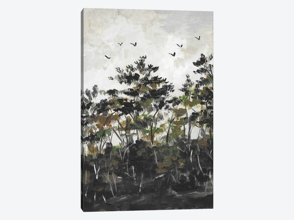 Forest Landscape Clouds by Romana Khomyn 1-piece Canvas Art Print