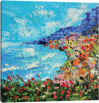 Amalfi Coast Canvas Art Print - Romana Khomyn