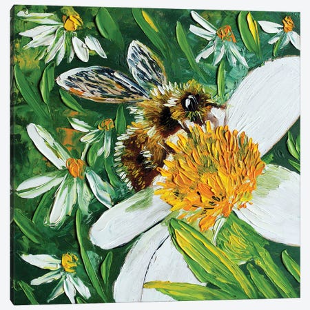 Bee Canvas Print #RKY42} by Romana Khomyn Art Print