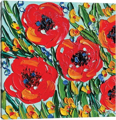 California Poppy Canvas Art Print - Poppy Art