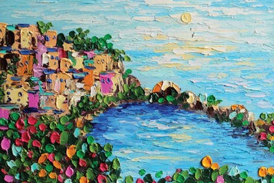 Cinque Terre by Romana Khomyn framed wall art