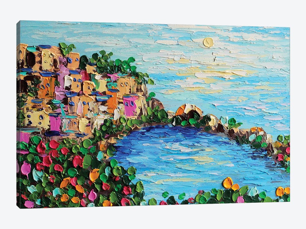Cinque Terre by Romana Khomyn 1-piece Canvas Artwork