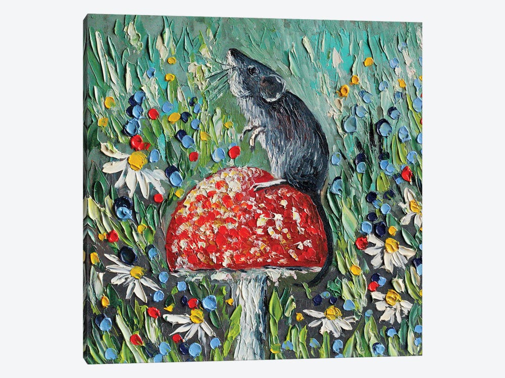 Field Mouse by Romana Khomyn 1-piece Canvas Art Print